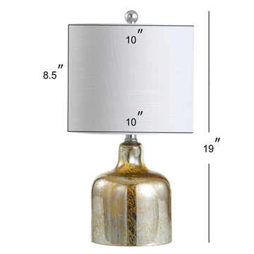 Gemma 19" Glass Bell LED Table Lamp - JONATHAN Y